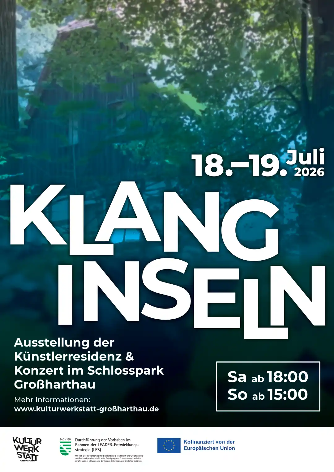 Plakat Klanginsel Großharthau 2026